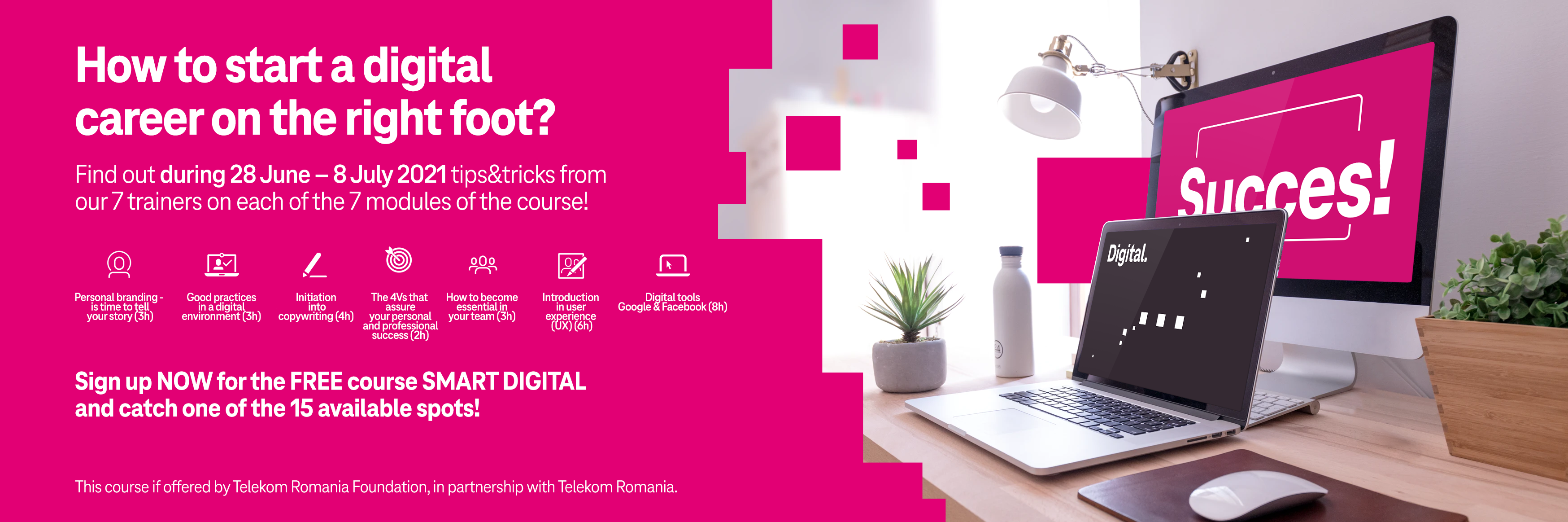 Free course for young people who want a career in the digital environment