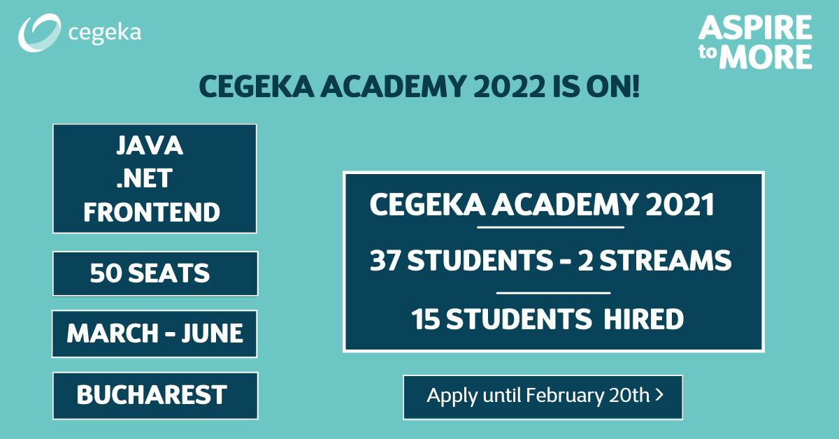 Cegeka Romania announces the launch of the third edition of the Cegeka Academy program