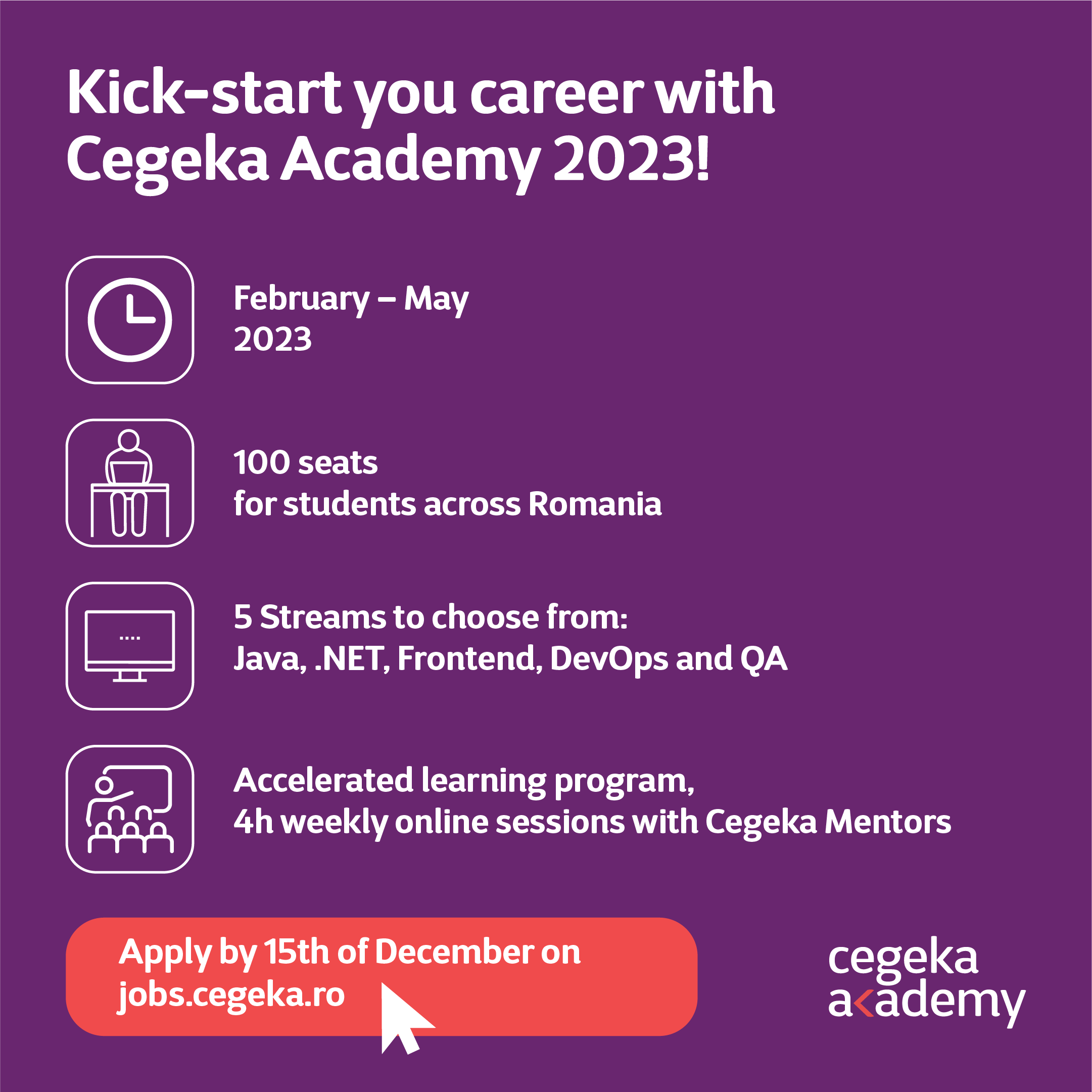 Cegeka Romania launches the fourth edition of the Cegeka Academy program