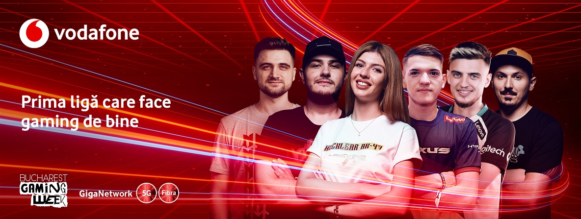 Vodafone connects the fans with the hottest gaming streamers in Romania  at Bucharest Gaming Week