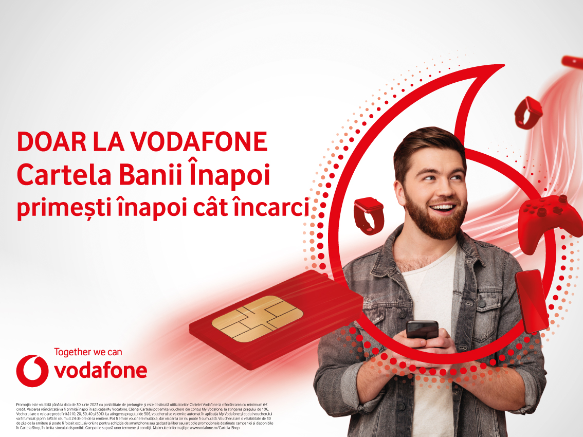 Vodafone launches Cartela Banii Înapoi