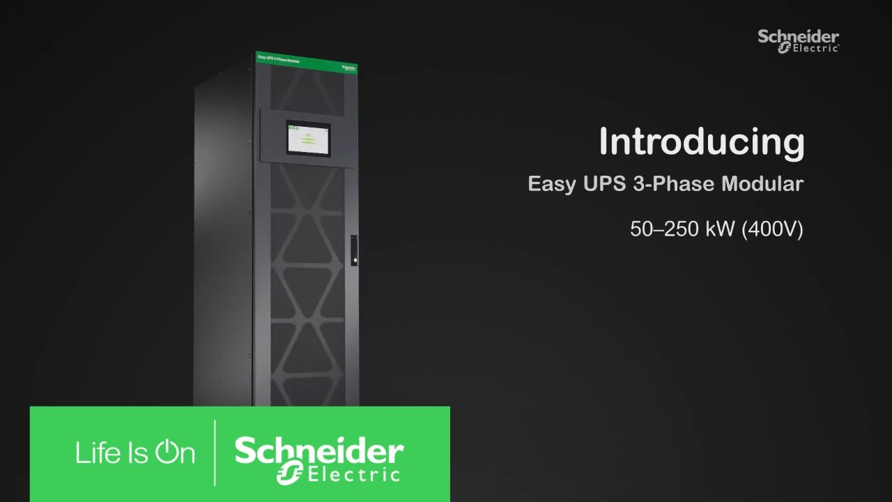 New Schneider Electric Easy UPS 3-Phase Modular is at the Forefront of Reliability, Scalability, and Simplicity