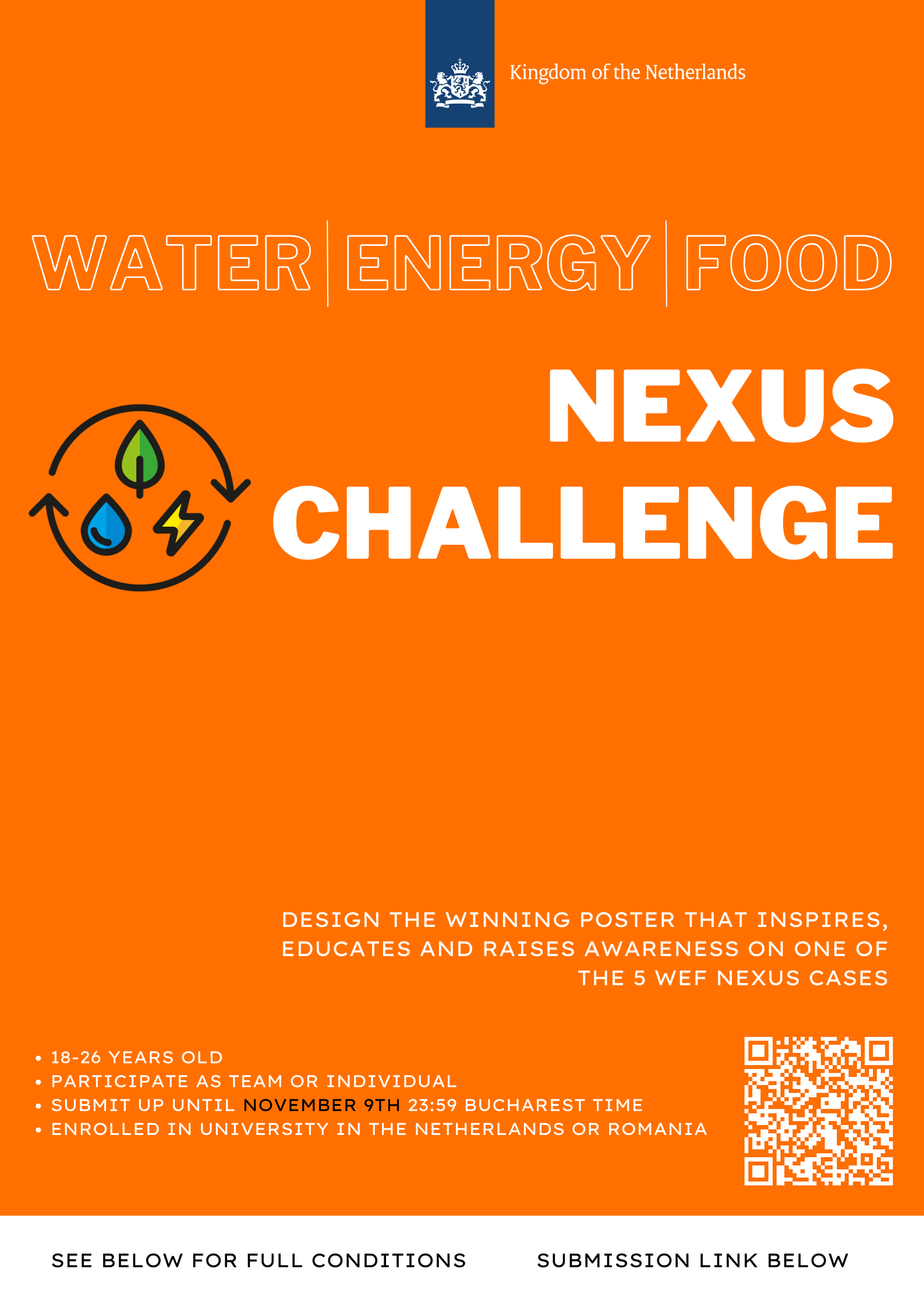 Embassy of the Kingdom of the Netherlands Has Launched the Water-Energy-Food Nexus Poster Competition