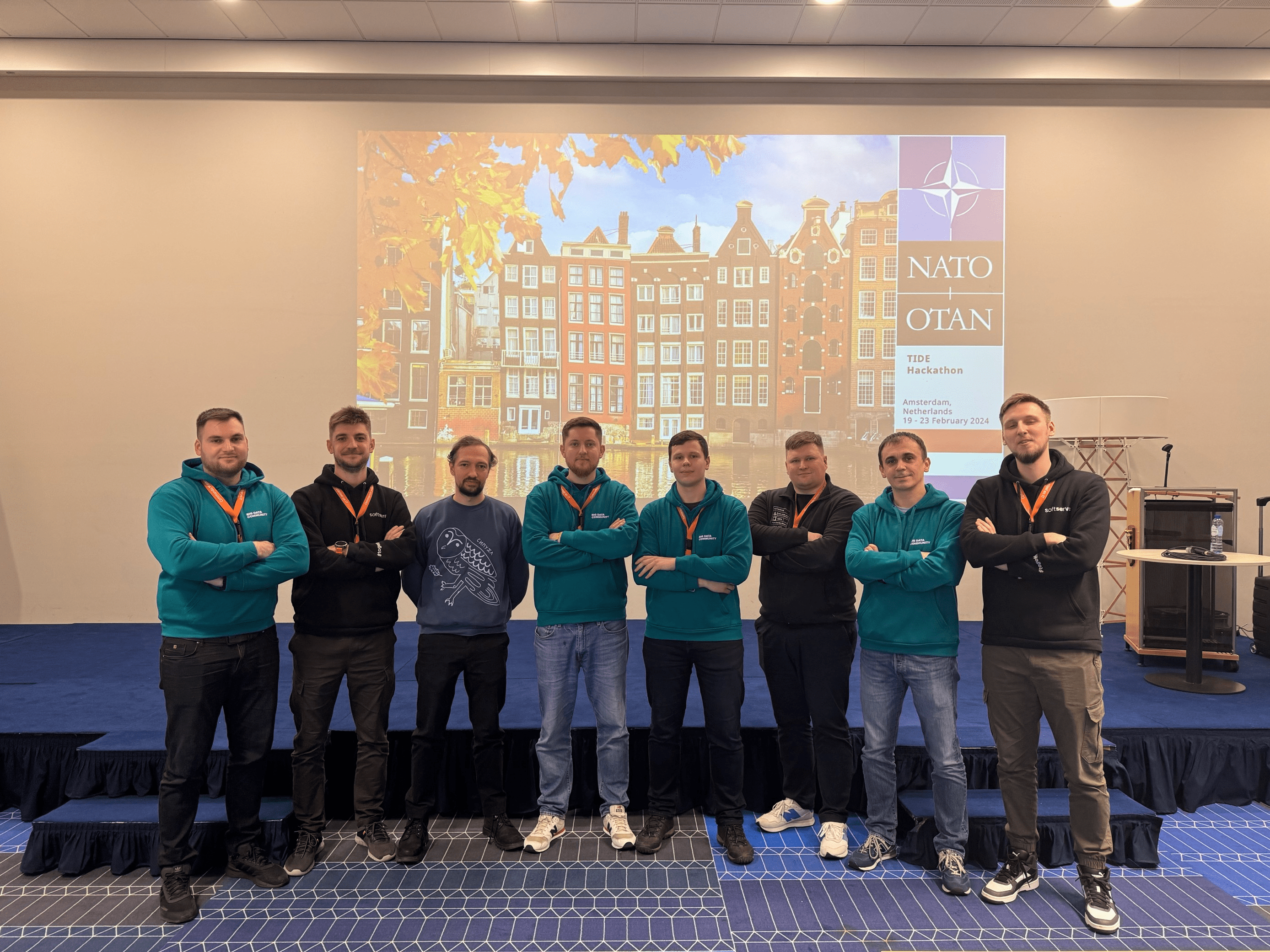 SoftServe engineers, winners of the TIDE NATO Hackaton 2024 grand prize