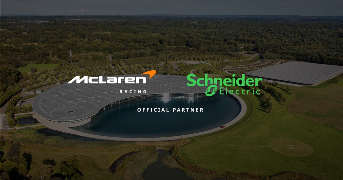 Image - Schneider Electric to become the Official Energy Technology Partner of McLaren Racing