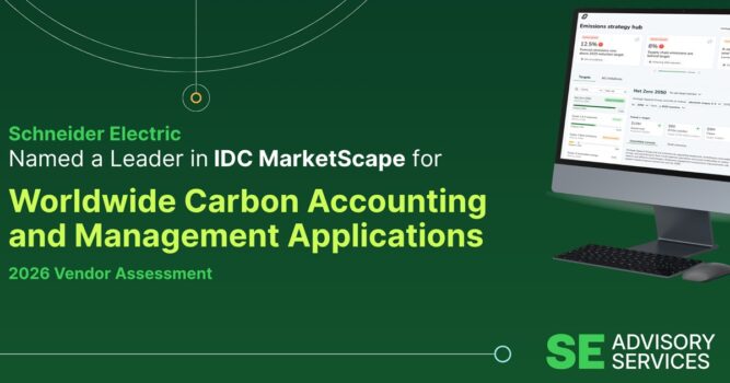 Image - IDC MarketScape names Schneider Electric a Leader in worldwide carbon accounting and management applications 2026 vendor assessment
